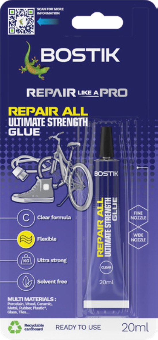 GLUE BOSTIK 20ML REPAIR ALL MULTIPURPOSE
