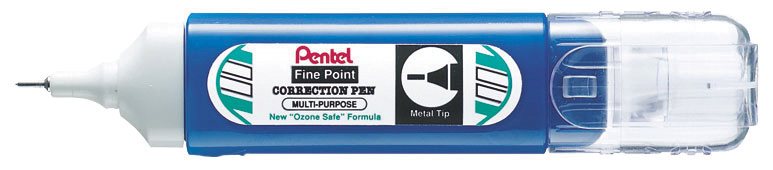 CORRECTION PEN PENTEL STEEL POINT 12ML BX12