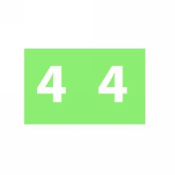 SP- LABELS COLOUR CODING AVERY 25X38MM 4 SIDE TAB LIGHT GREEN PK180