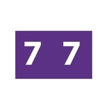 SP- LABELS COLOUR CODING AVERY 25X38MM 7 SIDE TAB PURPLE PK180