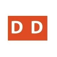 SP- LABELS COLOUR CODING AVERY 25X38MM D SIDE TAB DARK ORANGE PK180