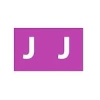 SP- LABELS COLOUR CODING AVERY 25X38MM J SIDE TAB MAUVE PK180
