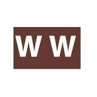 SP- LABELS COLOUR CODING AVERY 25X38MM W SIDE TAB BROWN PK180