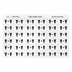 SP- LABELS COLOUR CODING AVERY 25X38MM Y SIDE TAB WHITE PK180
