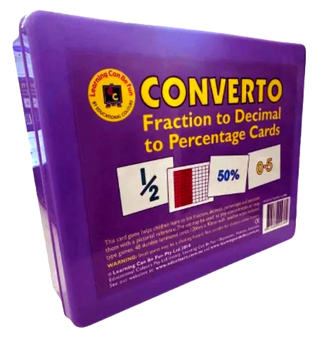 SP- GAME CONVERTO CARDS (48) [FRACTION TO DECIMAL TO PERCENTAGE & PICTORIAL