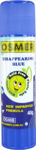 GLUE STICK OSMER BLUE 40GRM