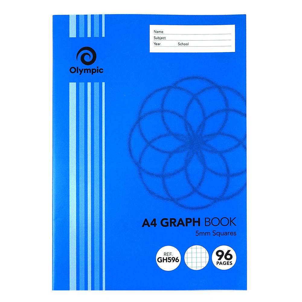 GRAPH BOOK OLYMPIC 96PG 5MM A4