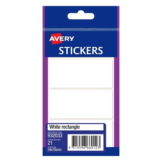 LABEL AVERY F/P 39X76 WHITE 932033