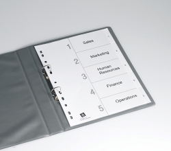 SP- DIVIDERS AVERY A4 L7411-5M PP WHITE PRINTED 1-5