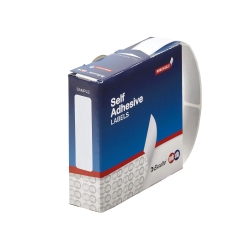 LABEL QUIK STIK DISP 13X49MM RECTANGLE WHITE DISP550
