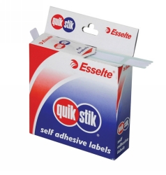 LABEL QUIK STIK DISP 19X40 WHITE