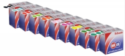 LABEL QUIK STIK DISP 24MM PINK DOT