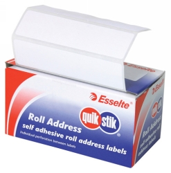 LABEL QUIK STIK DISP 89X24 ROLL ADDRESS
