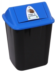 WASTE SEPARATION BIN ITALPLAST 32L PAPER AND CARDBOARD