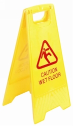 SAFETY SIGN ITALPLAST WET FLOOR YELLOW