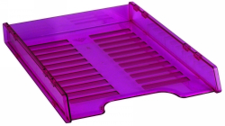 DOCUMENT TRAY ITALPLAST A4 SLIMLINE MULTI FIT TINTED PINK