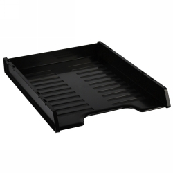 DOCUMENT TRAY ITALPLAST A4 SLIMLINE MULTI FIT BLACK
