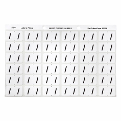 SP- LABELS COLOUR CODING AVERY 25X38MM / SIDE TAB WHITE PK180