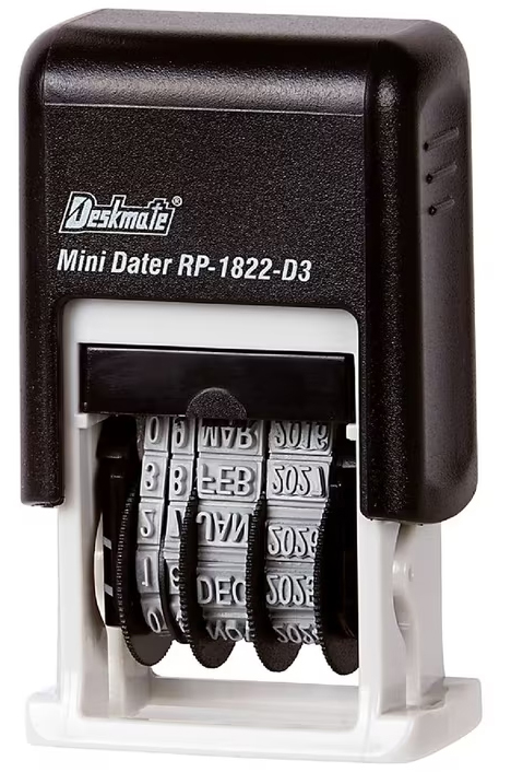 STAMP DESKMATE SELF INKING MINI DATE 3MM