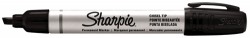 MARKER SHARPIE PERMANENT METAL BARREL 2.5MM CHISEL TIP BLACK
