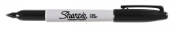 SP- MARKER SHARPIE PERMANENT FINE 1.0MM BLACK BX12