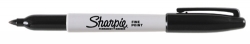MARKER SHARPIE PERMANENT FINE 1.0MM BLACK (B/C ON ITEM) BX12