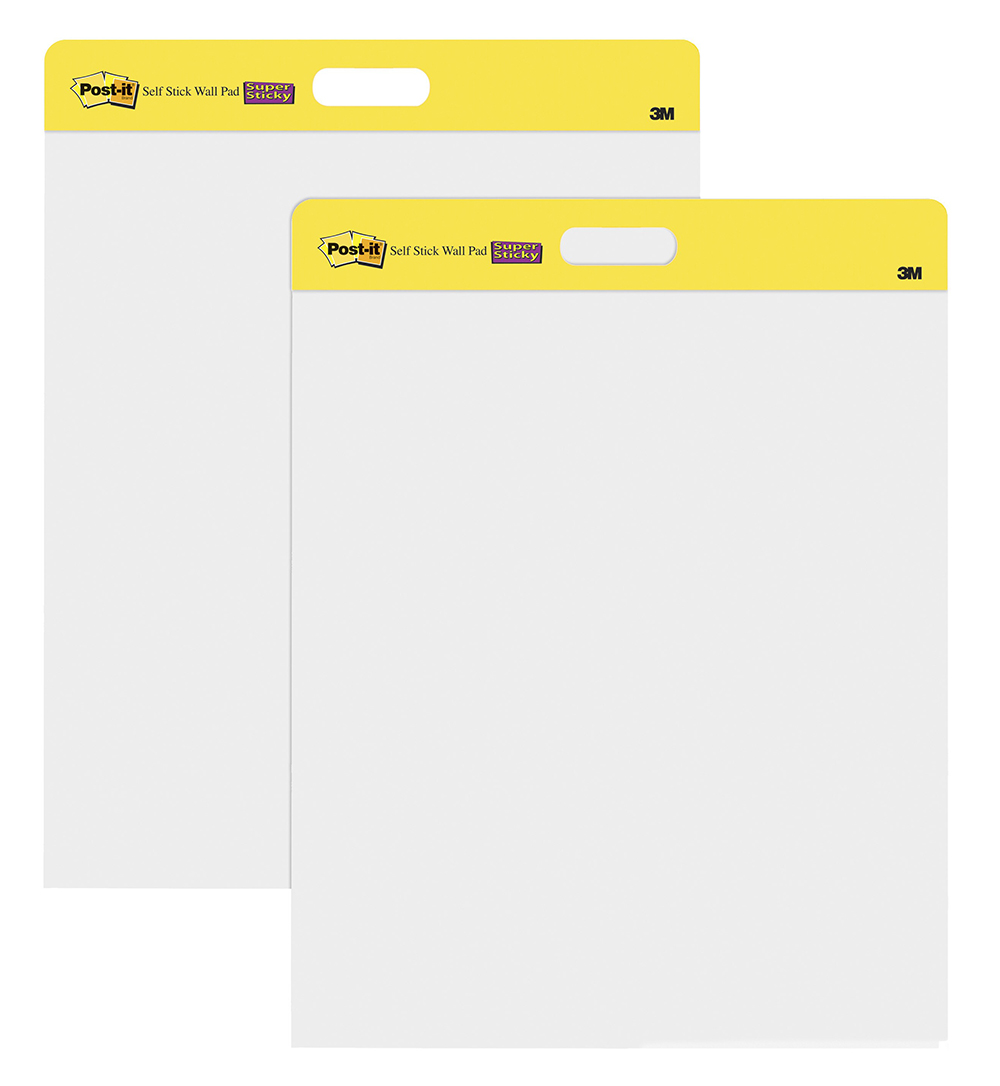 WALL PAD POST-IT 566 508X584MM SELF-STICK (2 PADS PER PACK)