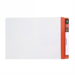 SP- FILE LATERAL AVERY 367X242MM WHITE SHELF WITH DARK ORANGE MYLAR TAB PK1