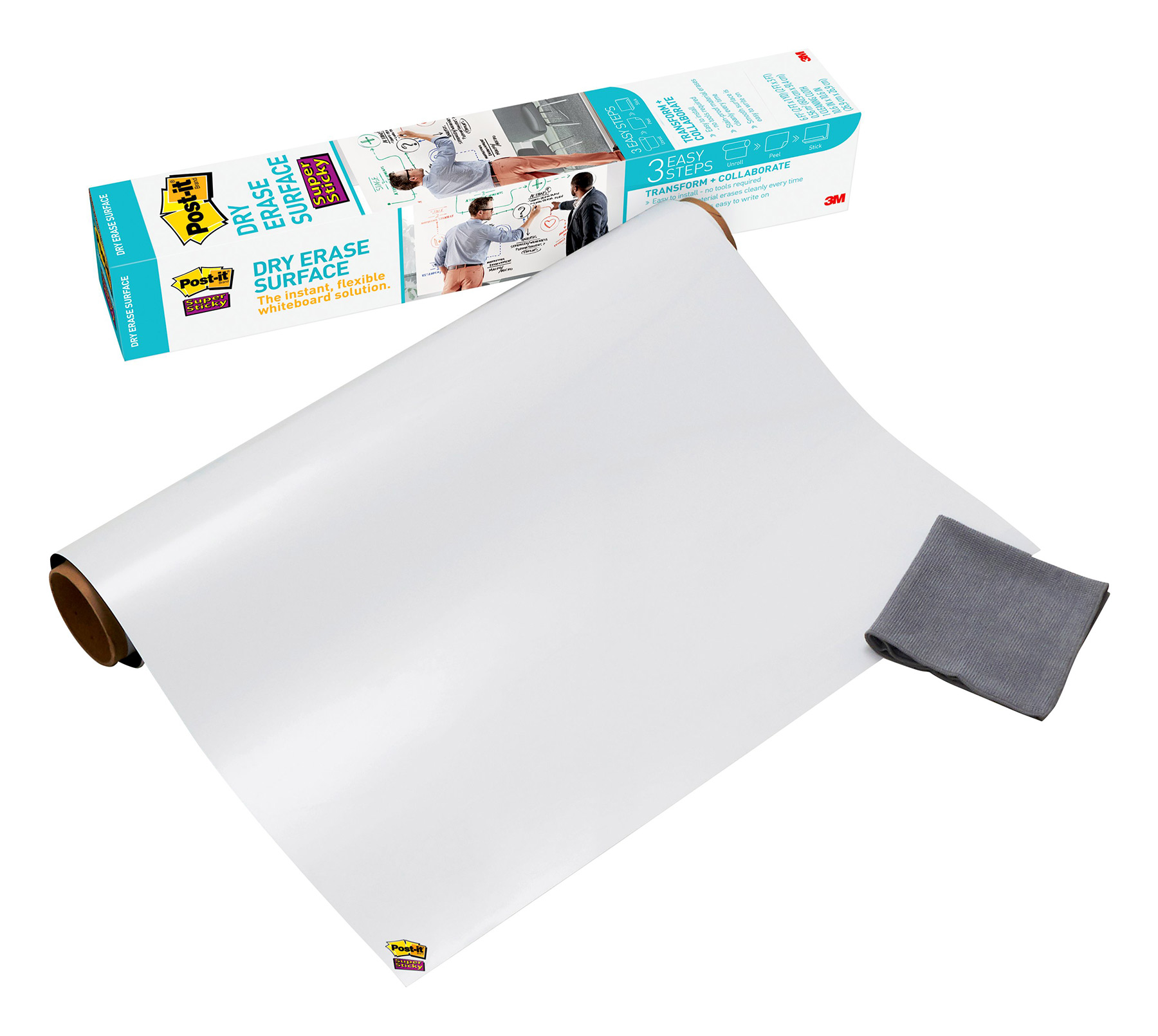 DRY ERASE SURFACE POST-IT 900MMX600MM WHITE