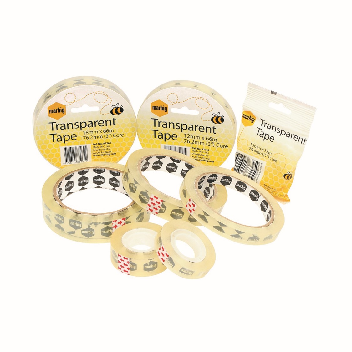 TAPE TRANSPARENT MARBIG 18MMX33M