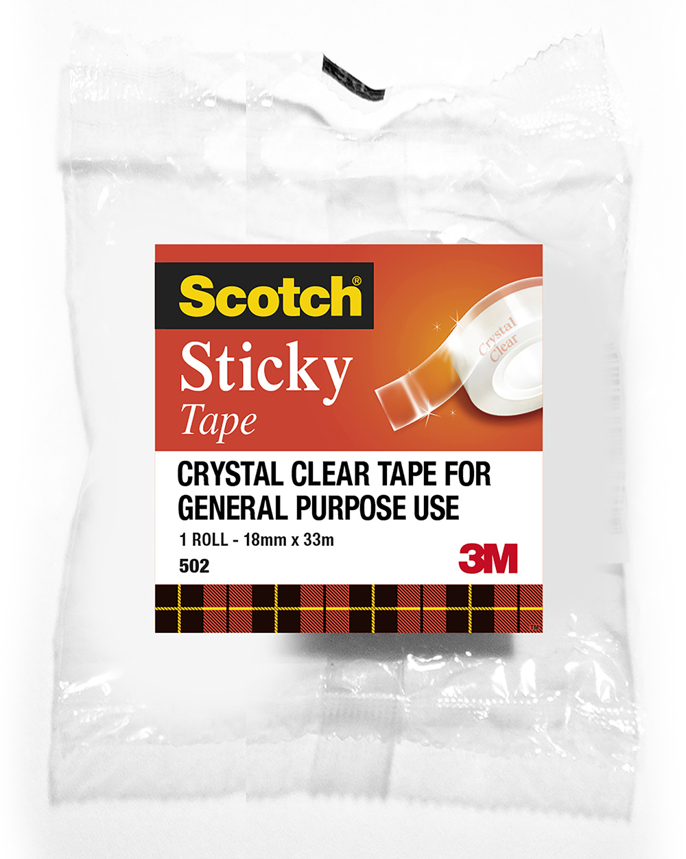 TAPE STICKY SCOTCH 502 18MMX66M