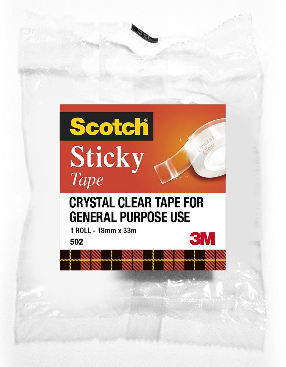 TAPE STICKY SCOTCH 502 18MMX33M