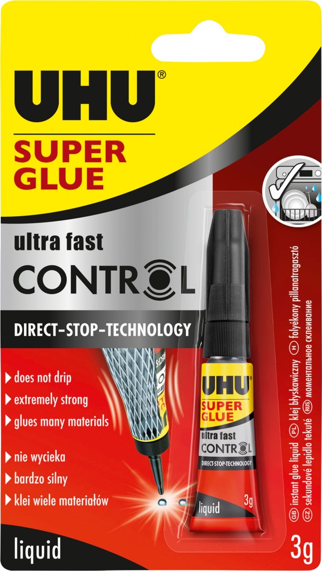 GLUE UHU SUPER GLUE 3ML BX12