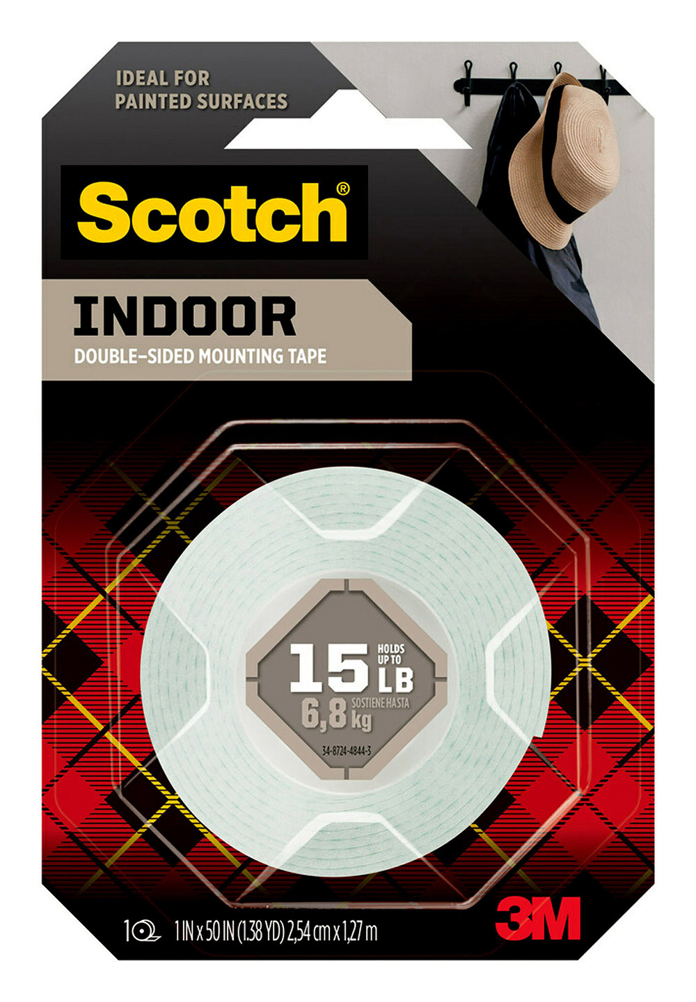 TAPE MOUNTING SCOTCH 114 25.4MMX1.3M PK6