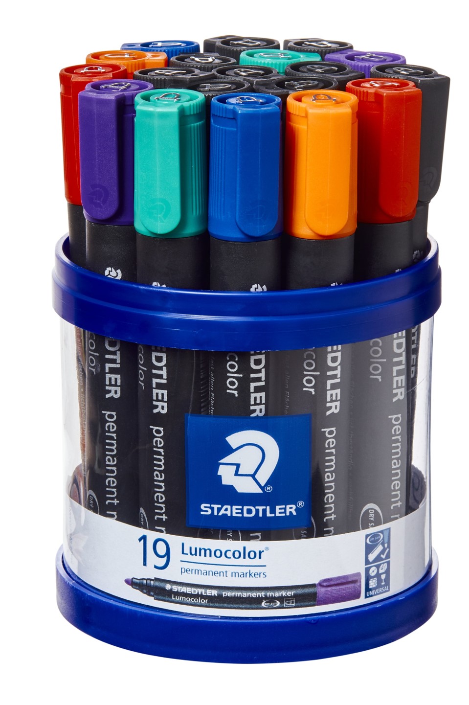 SP- MARKER STAEDTLER 352 LUMOCOLOR PERMANENT ASST CUP19