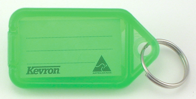 KEY TAGS KEVRON GREEN PK50