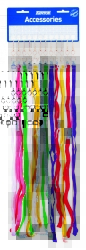 LANYARDS KEVRON BREAKAWAY ASSORTED COLOURS CARD 12