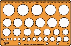 STENCIL HELIX H6701CIRCLE TEMPLATE