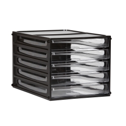 FILING DRAWERS ESSELTE BLACK FRAME 5 DRAWERS