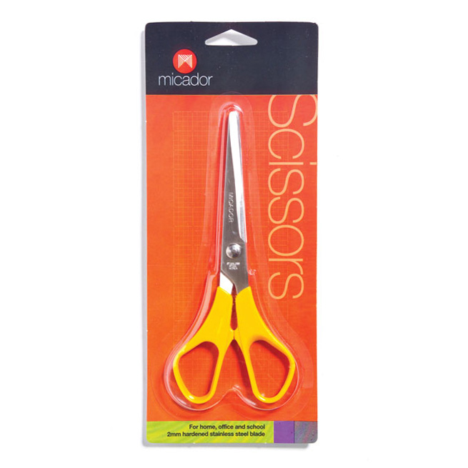 SCISSORS MICADOR #470 165MM YELLOW HANDLE