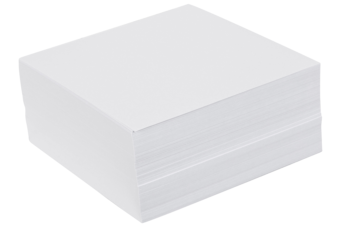 MEMO CUBE REFILL SPIRAX 95X95MM BLANK WHITE 500SHTS