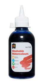 SP - PAINT GLITTER EC 250ML WASHABLE WATERCOLOUR BLUE