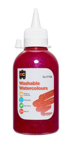 SP - PAINT GLITTER EC 250ML WASHABLE WATERCOLOUR PINK
