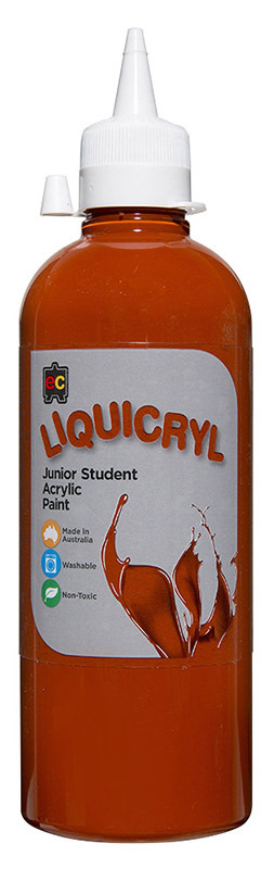 SP-PAINT EC 500ML LIQUICRYL JUNIOR STUDENT ACRYLIC BURNT SIENNA