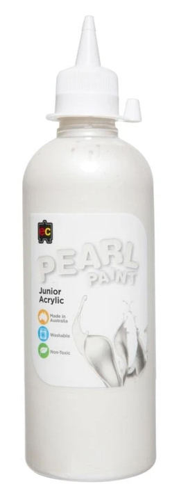 SP- PAINT PEARL WHITE JUNIOR ACRYLIC 500ML NON-TOXIC LIQUICRYL EDVANTAGE
