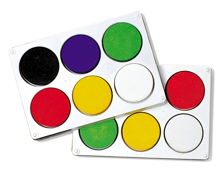 SP- PAINT PALETTE W/COLOUR SET NO.60 & SIZE 1 44 X 16MM TEMPERABLOCK (6)