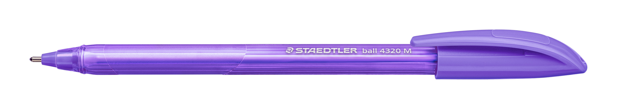 PEN STAEDTLER BP STICK 4320 MED PURPLE/MAGENTA BX10