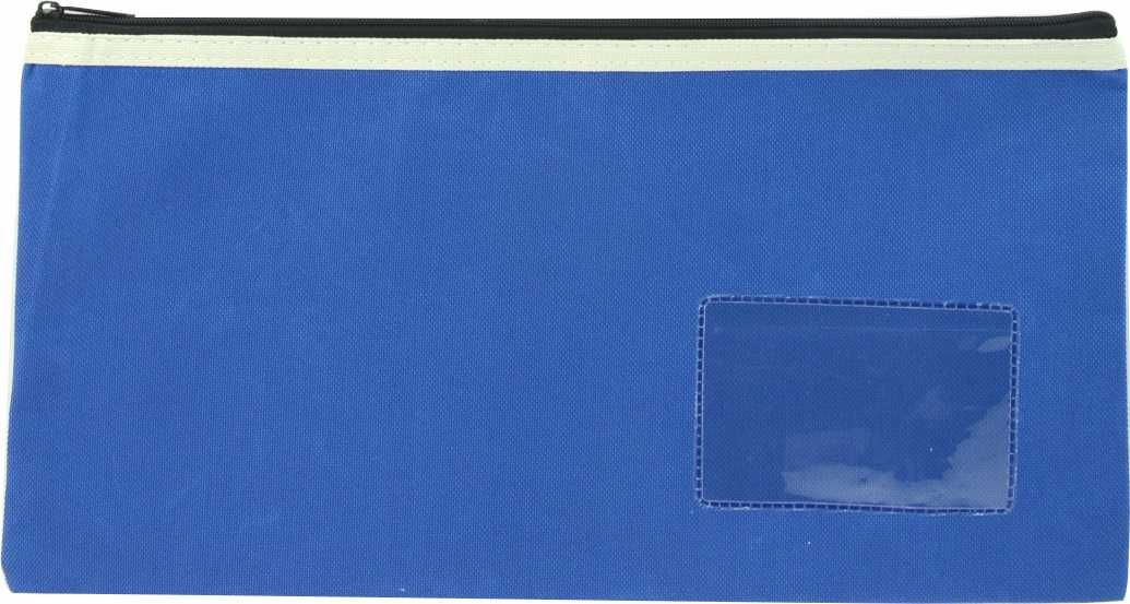 PENCIL CASE OSMER POLYESTER JUMBO BLUE 35X18 1 ZIP