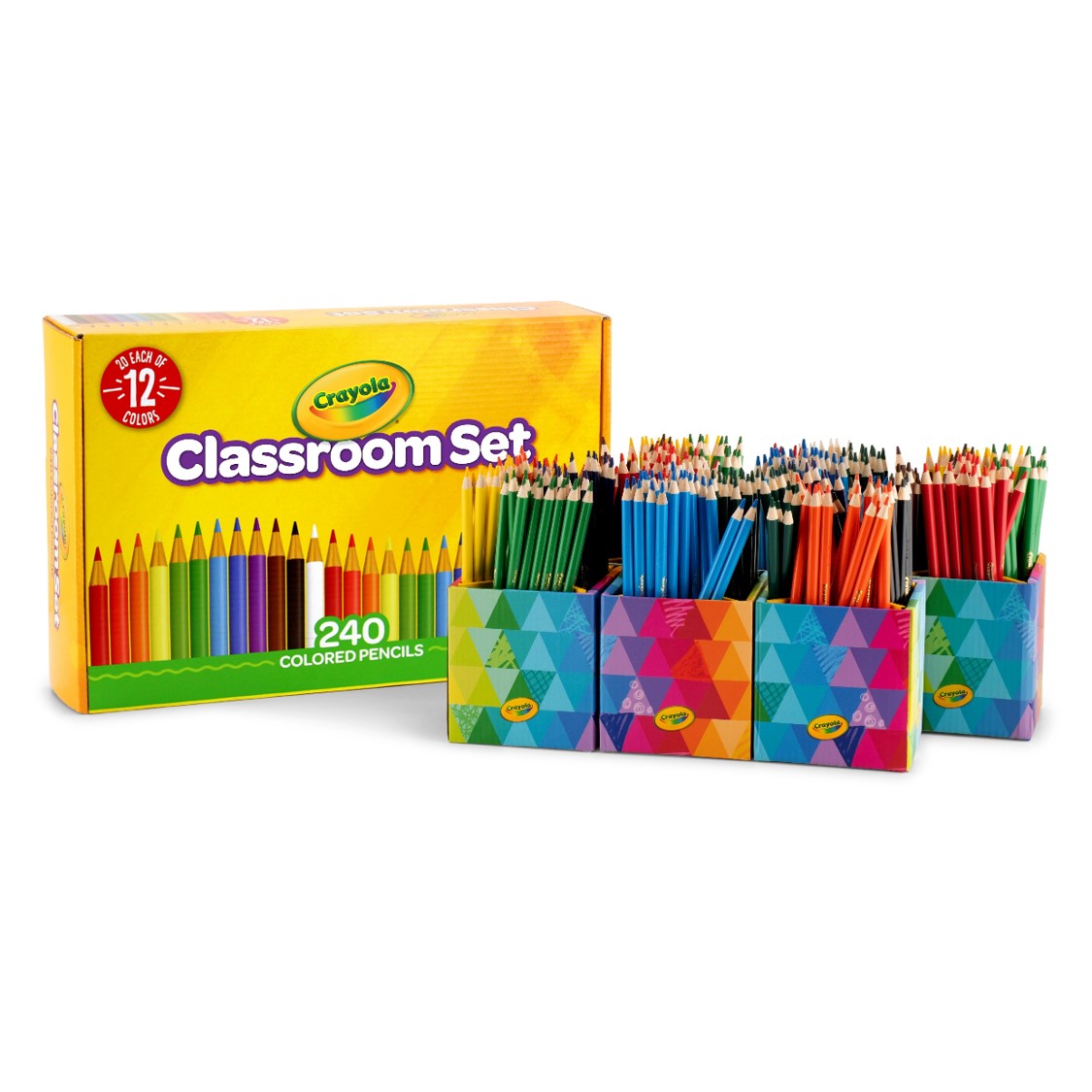 PENCIL COLOURED CRAYOLA CLASSROOM SET 240