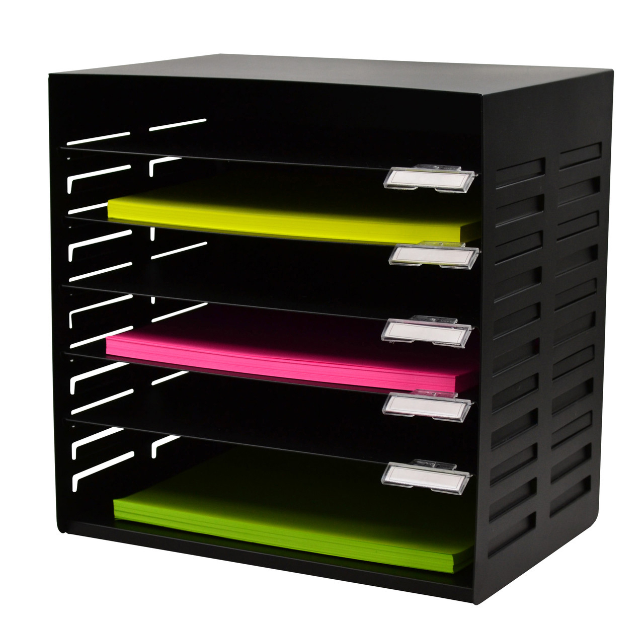 RACK METAL ITALPLAST 6 TIER BLACK